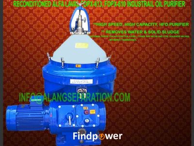 Alfa Laval oil purifier, oil separator, centrifuge FOPX-613 for HFO purification