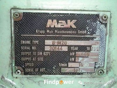 MAK 6M20 spare parts available for sale
